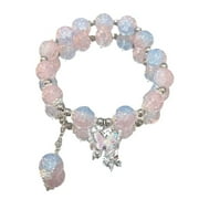 DHliIQQ Butterfly Chain Bracelet Moonlight Stones Lucky Beads Gift. Girl Jewellery