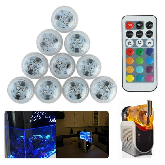 DHliIQQ LED Capsule Lights for #ninja# Slushi FS301/FS300,13 Colors & 4 Modes,No Installation Mini RGBW Waterproof Light,Bottle *-Sized Design for Slushi Machine Accessories