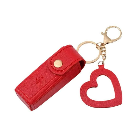 DHliIQQ Lipstick Holder Keychain,Lip Balm Holder Keychain for Women,Portable Travel Lipgloss Makeup Storage Case,Lipsticks Protective Case,Portable Lipstick Case for Purse Women