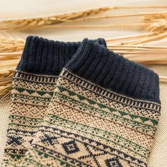 DHliIQQ Men Thick Socks Ethnic Retro Style High Quality Winter Warm Y5O2 Sock