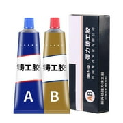 DHliIQQ Metal Repair Magic ab Glue,Cold/Hot Weld Metal Repair, Waterproof AB-Metal Adhesive & Liquid Weld for Metal in lieu of Welding,Metal Repair Paste Magic Welding Glue for Repairing All Surfaces