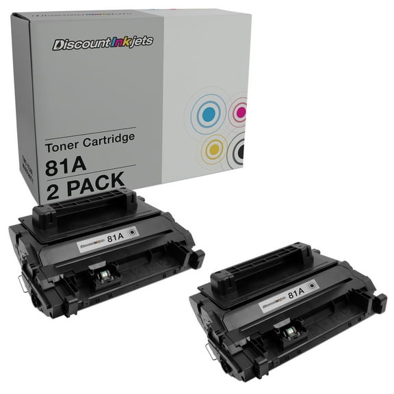 DI Compatible HP 81A CF281A Toner Cartridge Replacement (Black 2-Pack) Compatible with LaserJet Flow MFP M630z, M604dn, M604n, M605dh, M605dn, M605n,