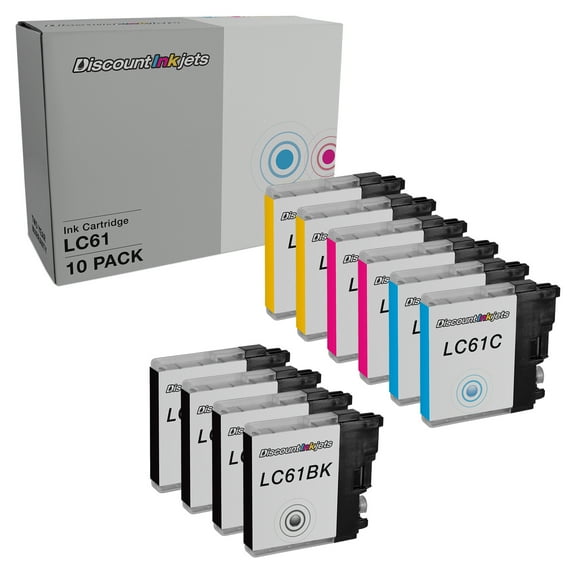 DI Compatible Ink Cartridge Replacement for Brother LC51BK (Black, 5 pack) Compatible with Brother: DCP-165c DCP-375CW DCP-385CW DCP-395CN DCP-585CW DCP-J125