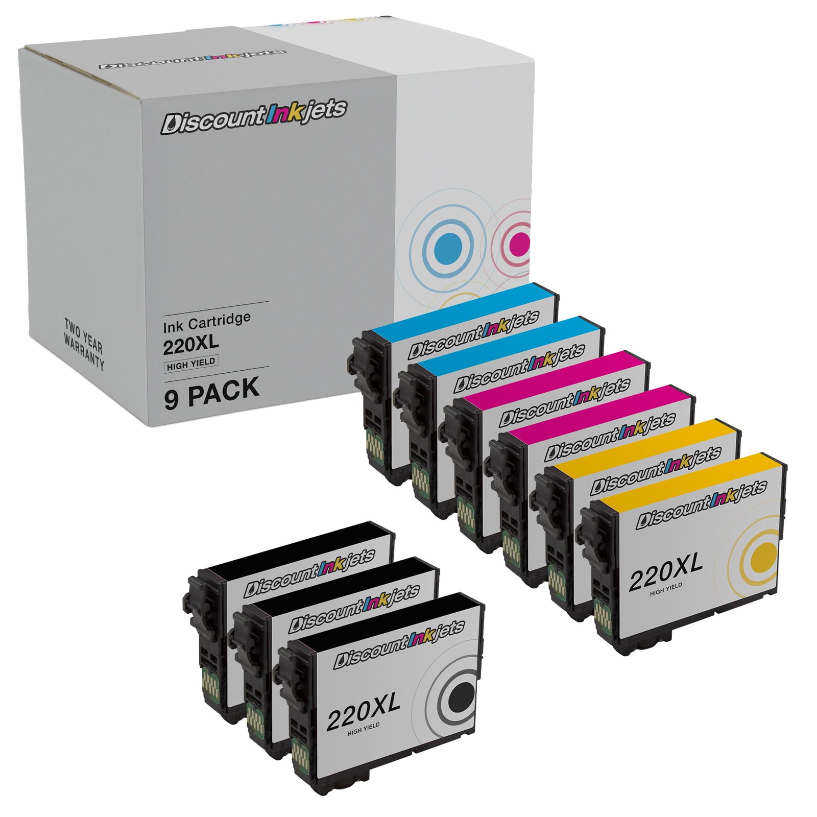 DI Compatible Ink Cartridge Replacements for Epson 220XL 9pk Compatible with: Cartridge Replacements for Epson 220XL printers. Compatible Model: Epson Expression XP-320, Expression XP-420