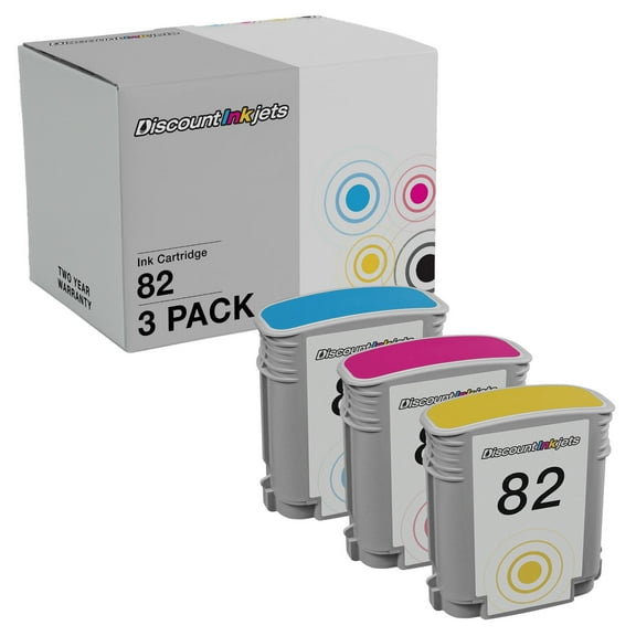 DI Compatible Ink Cartridge Replacements for HP 82 3pk Compatible Model: HP DesignJet: 500, 500PS, 510, 800, 800PS, 815MFP, 820MFP, cc800ps
