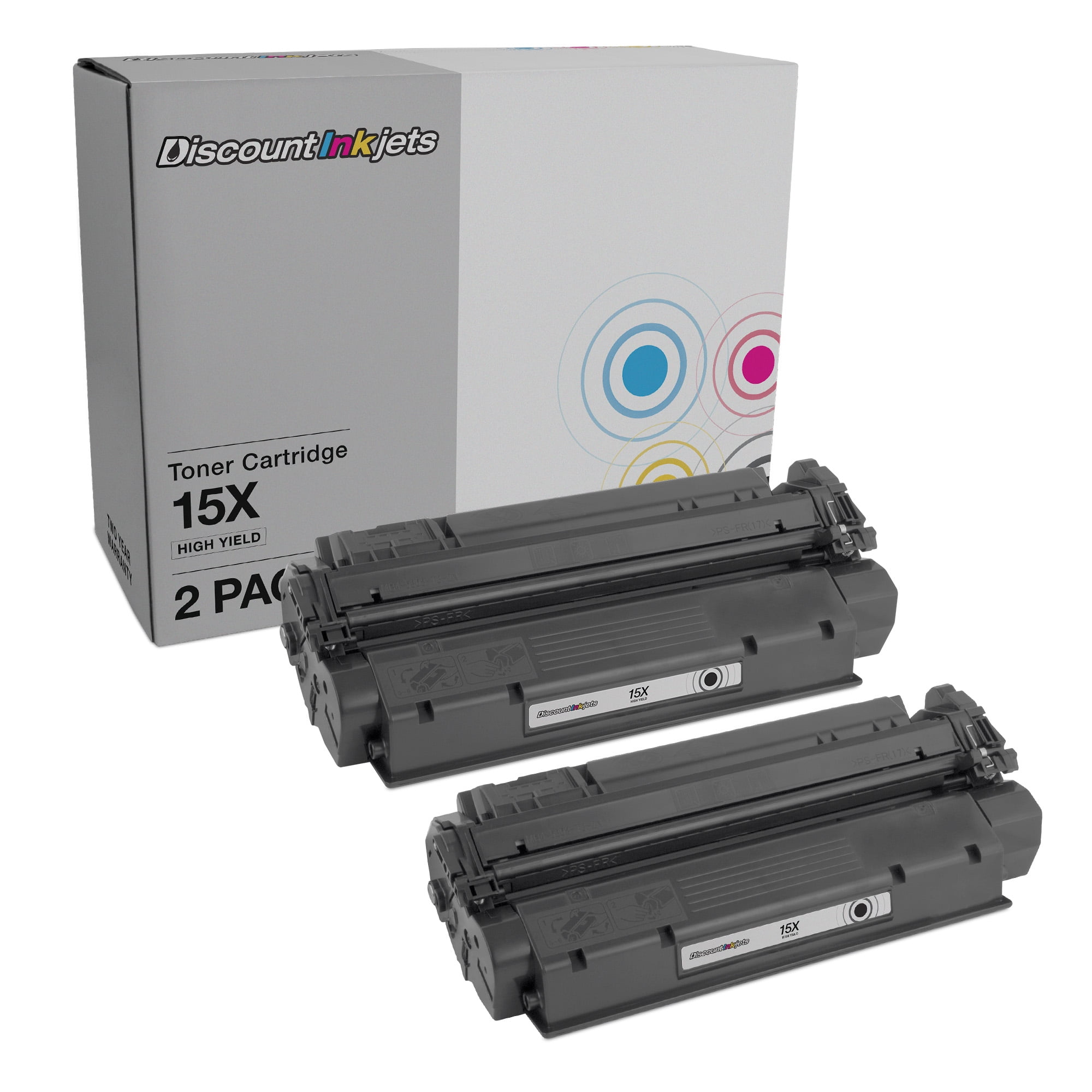 DI Compatible Replacement for HP 15X C7115X HY Black Toner Cartridges 2pk Compatible with: HP LaserJet 1220, HP LaserJet 1200se, HP LaserJet 1200n, HP LaserJet 1200, HP LaserJet 1220se