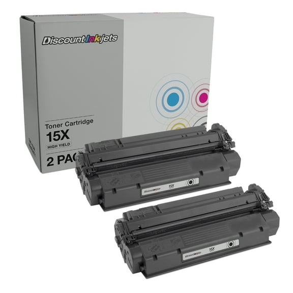 DI Compatible Replacement for HP 15X C7115X HY Black Toner Cartridges 2pk Compatible with: HP LaserJet 1220, HP LaserJet 1200se, HP LaserJet 1200n, HP LaserJet 1200, HP LaserJet 1220se