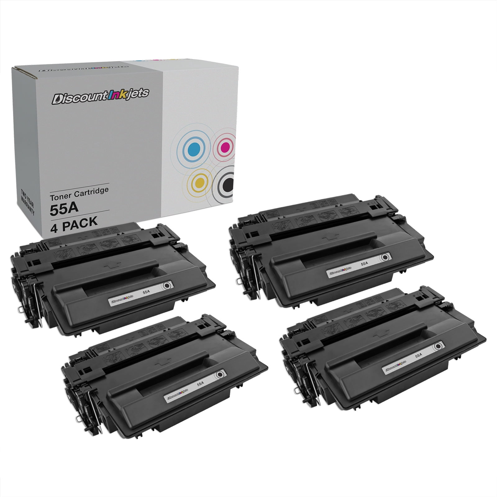 DI Compatible Replacements for HP 55A 55X CE255A CE255X Toner Black, 4pk Compatible with LaserJet MFP M525dn, MFPM525f, Flow MFP M525c, M521dn MFP, MFP M521dw