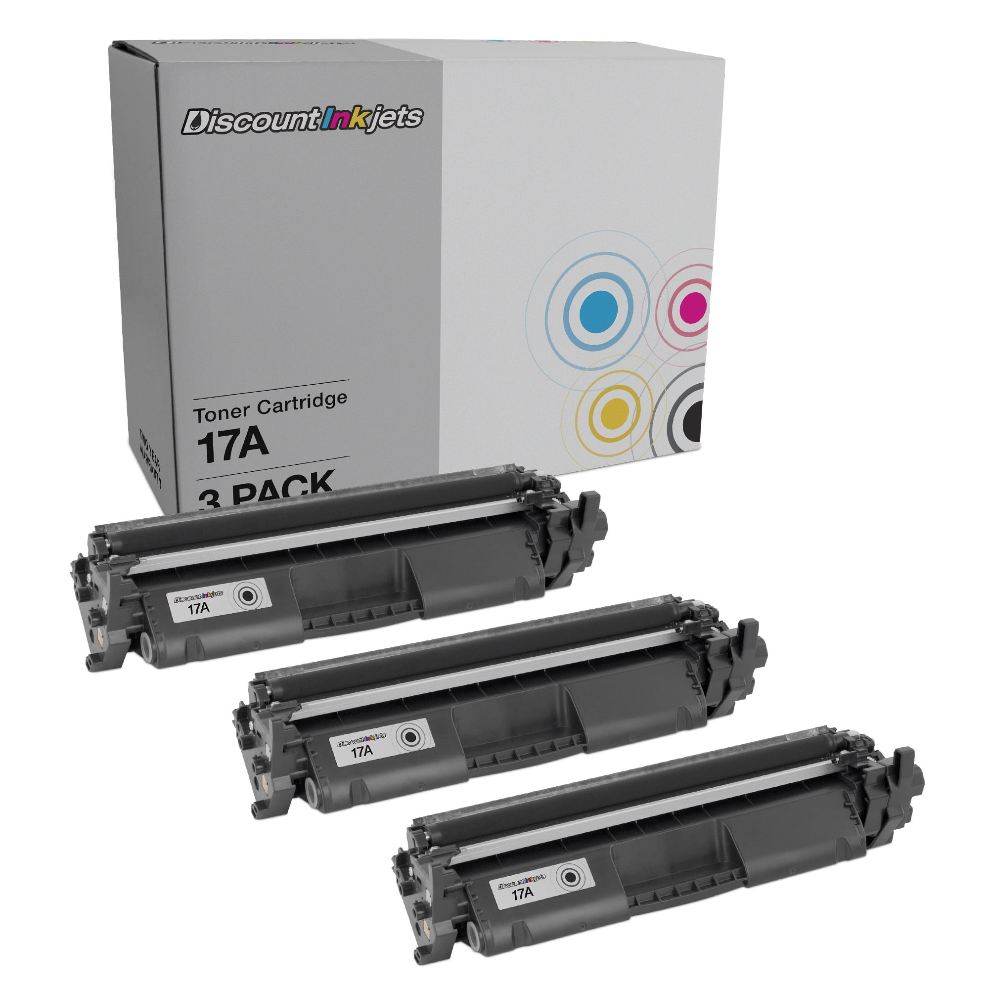 DI Compatible Toner Cartridge Replacement for HP 17A CF217A (Black, 3-Pack) Compatible with HP LaserJet: M102a, M102w, MFP M130a, MFP M130fn, MFP M130fw, MFP M130nw