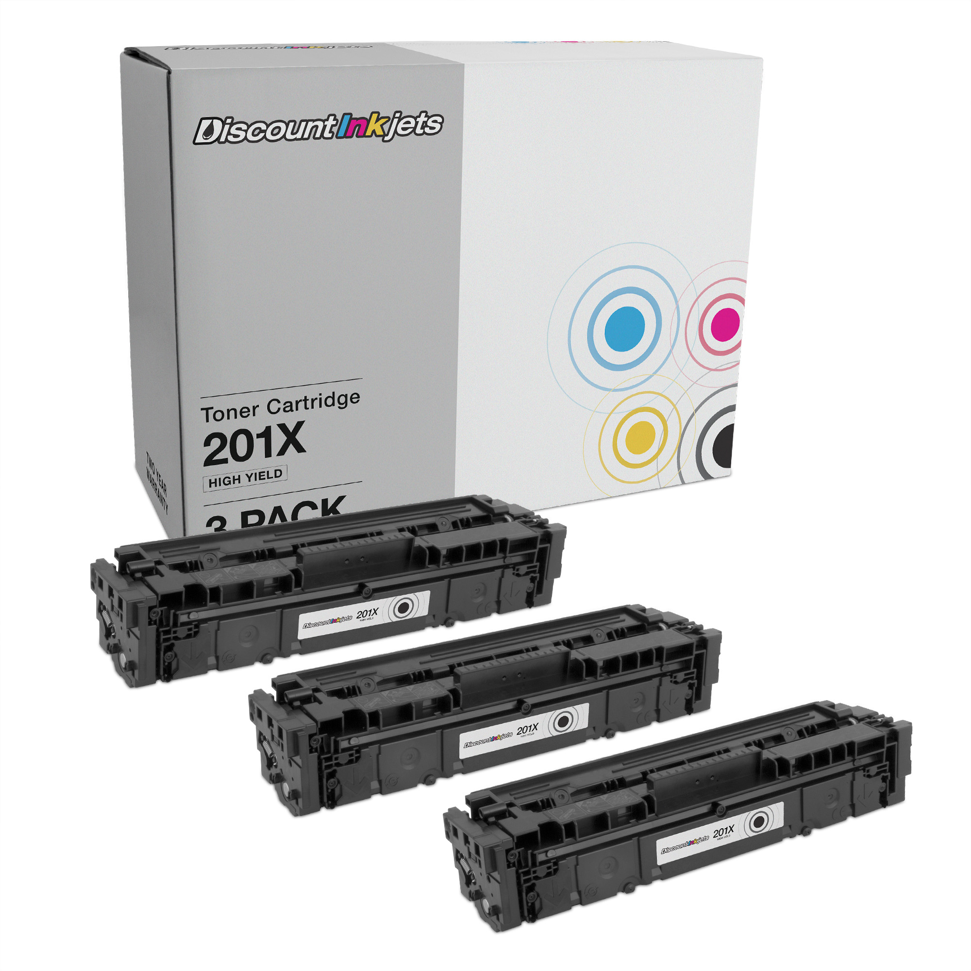 DI Compatible Toner Cartridge Replacement for HP 201X CF400X HY (Black 3pk) Compatible with HP Color LaserJet M252dw, M252n, M277c6, M277n, MFP M277dw printers