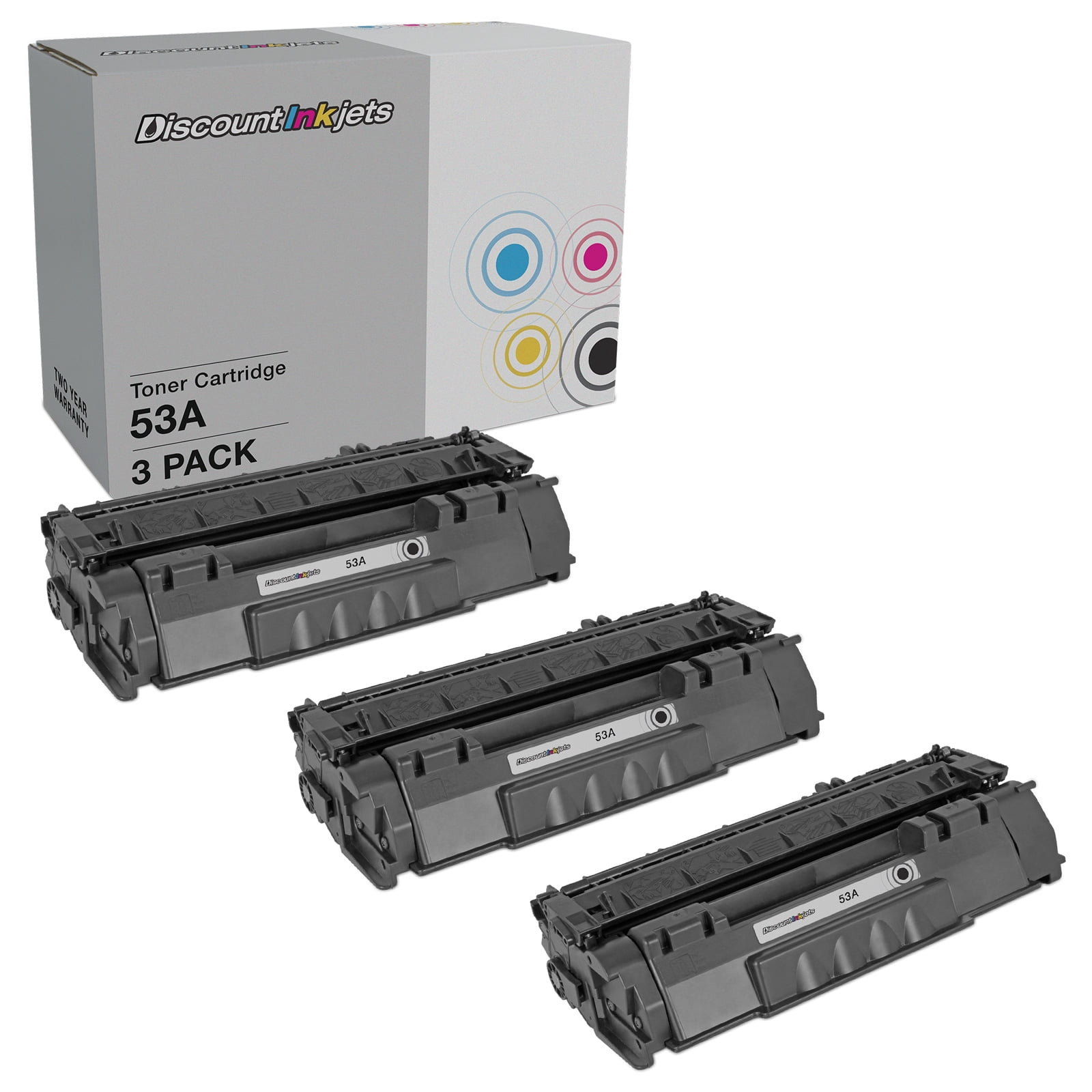 DI Compatible Toner Cartridge Replacement for HP 53A Q7553A (Black, 3-Pack) Compatible with HP M2727 MFP, M2727nf MFP, M2727nfs MFP, P2015, P2015d, P2015dn, P2015x