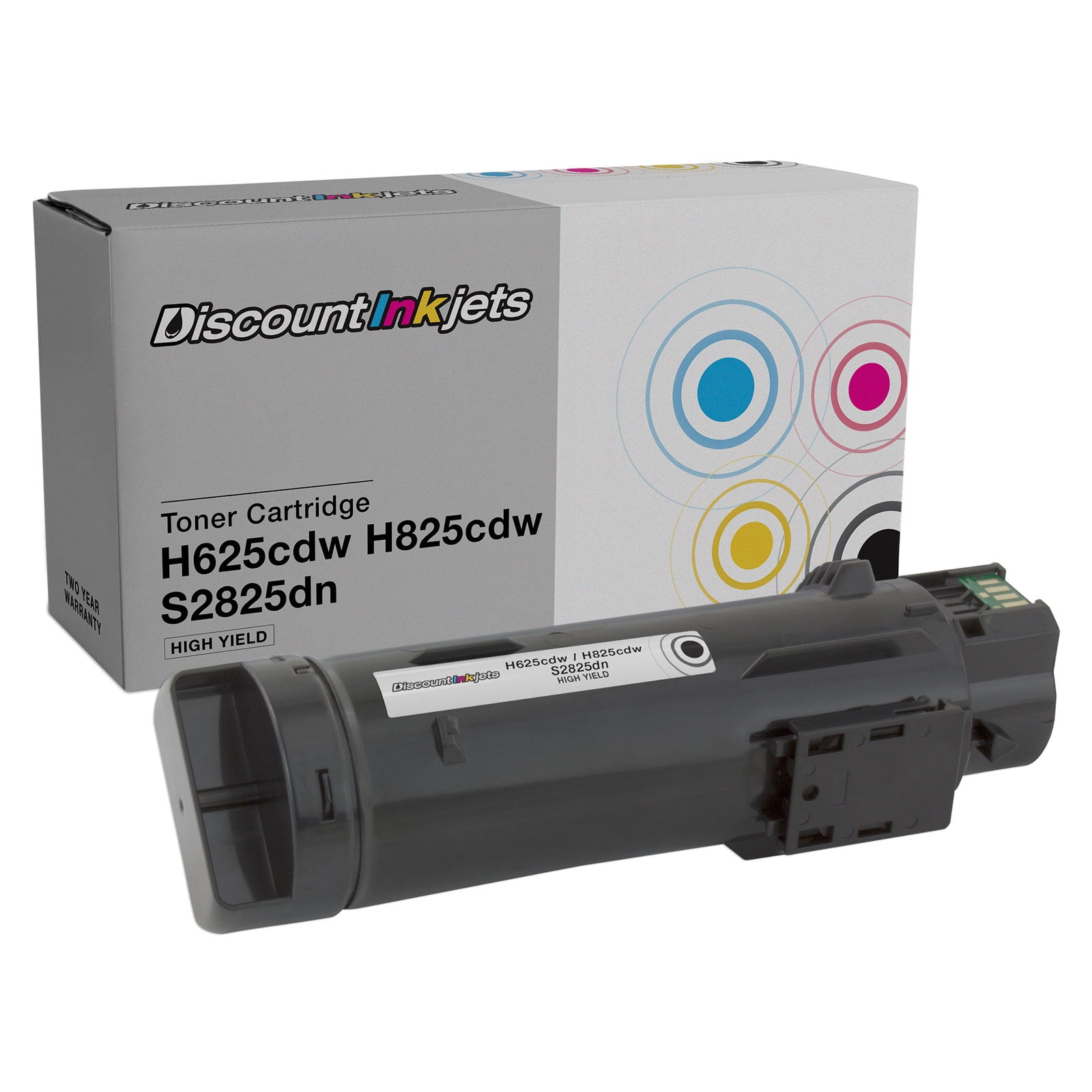 DI Compatible Toner Cartridge Replacement for Dell 593-BBOW N7DWF (Black) Compatible with Dell Laser H625cdw, H825cdw, S2825cdn