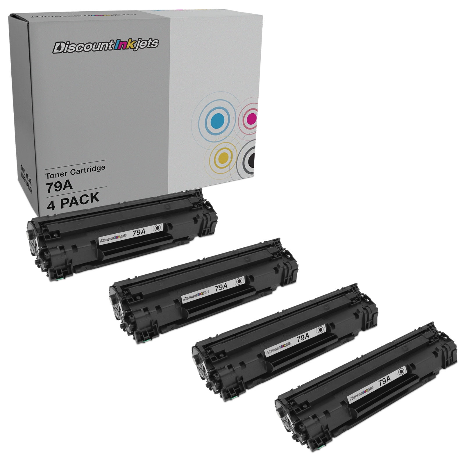 DI Compatible Toner Cartridge Replacement for HP 79A CF279A (Black, 4-Pack) Compatible with HP LaserJet LaserJet Pro: M12a, M12w, MFP M26a, MFP M26nw
