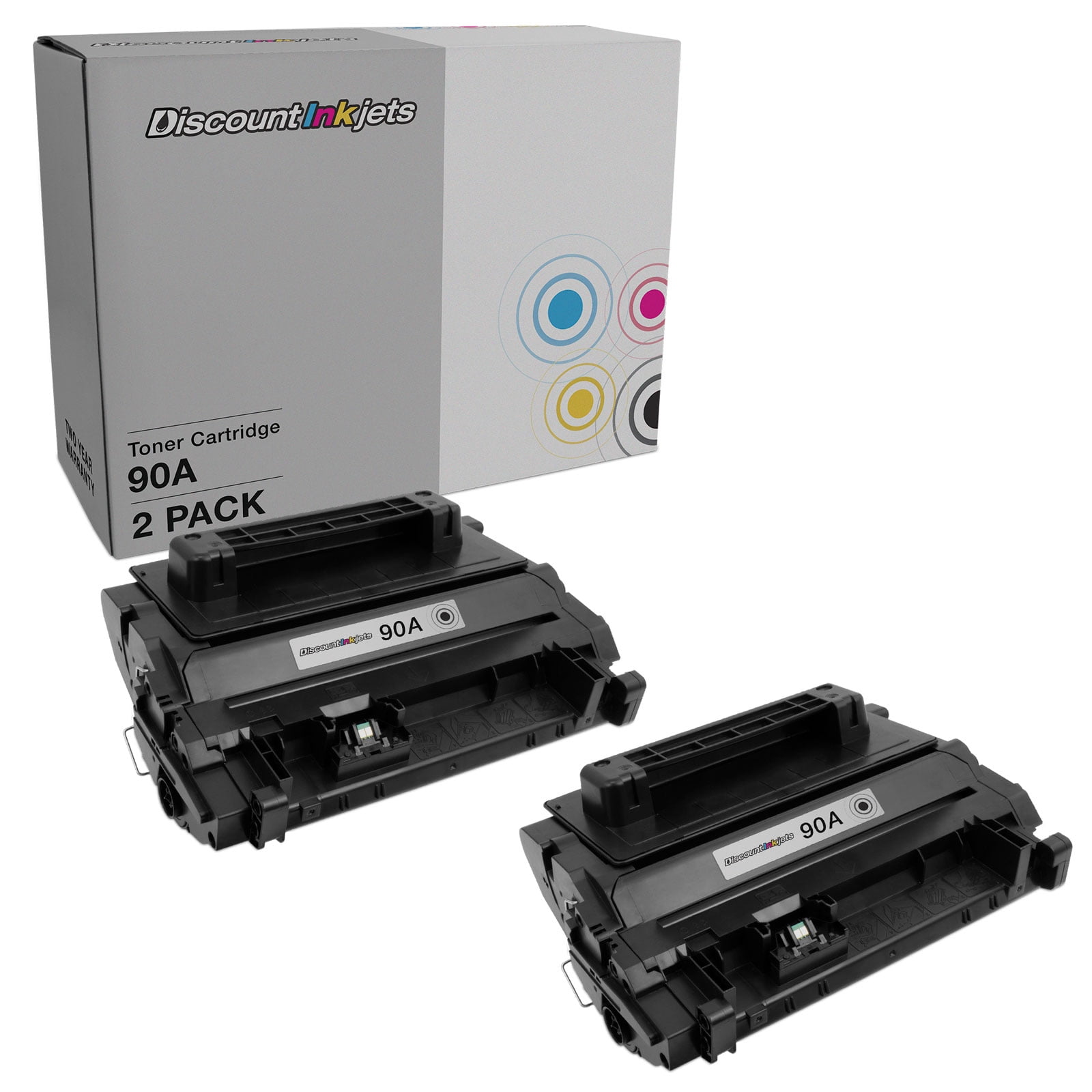 DI Compatible Toner Cartridge Replacements for 90A (2 Pack - Black) Compatible with HP Enterprise 600 M601dn, 600 M602dn, 600 M602n, 600 M603dn, 600 M603n, 600 M603xh, M4555f, M4555h