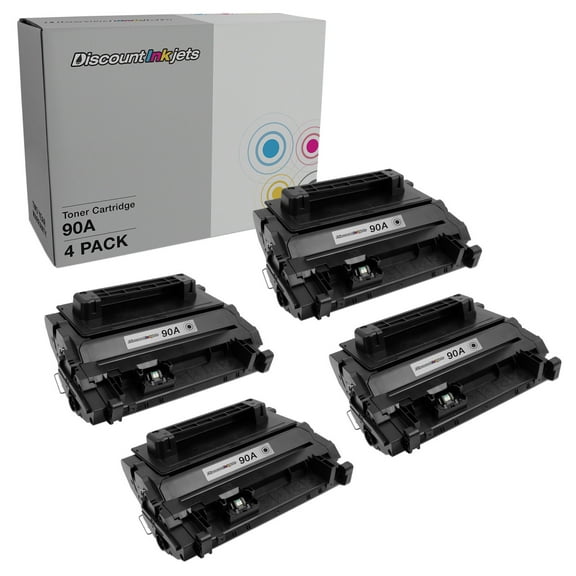 DI Compatible Toner Cartridge Replacements for 90A (4 Pack - Black) Compatible with HP Enterprise 600 M601dn, 600 M602dn, 600 M602n, 600 M603dn, 600 M603n, 600 M603xh, M4555f, M4555h
