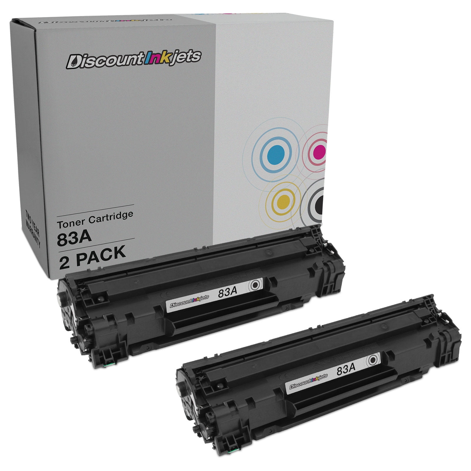 DI Compatible Toner Cartridge Replacements for HP 83A (2 Pack - Black) Compatible with HP LaserJet Pro MFP M127fn, MFP M127fw, MFP M125nw, MFP M125rnw