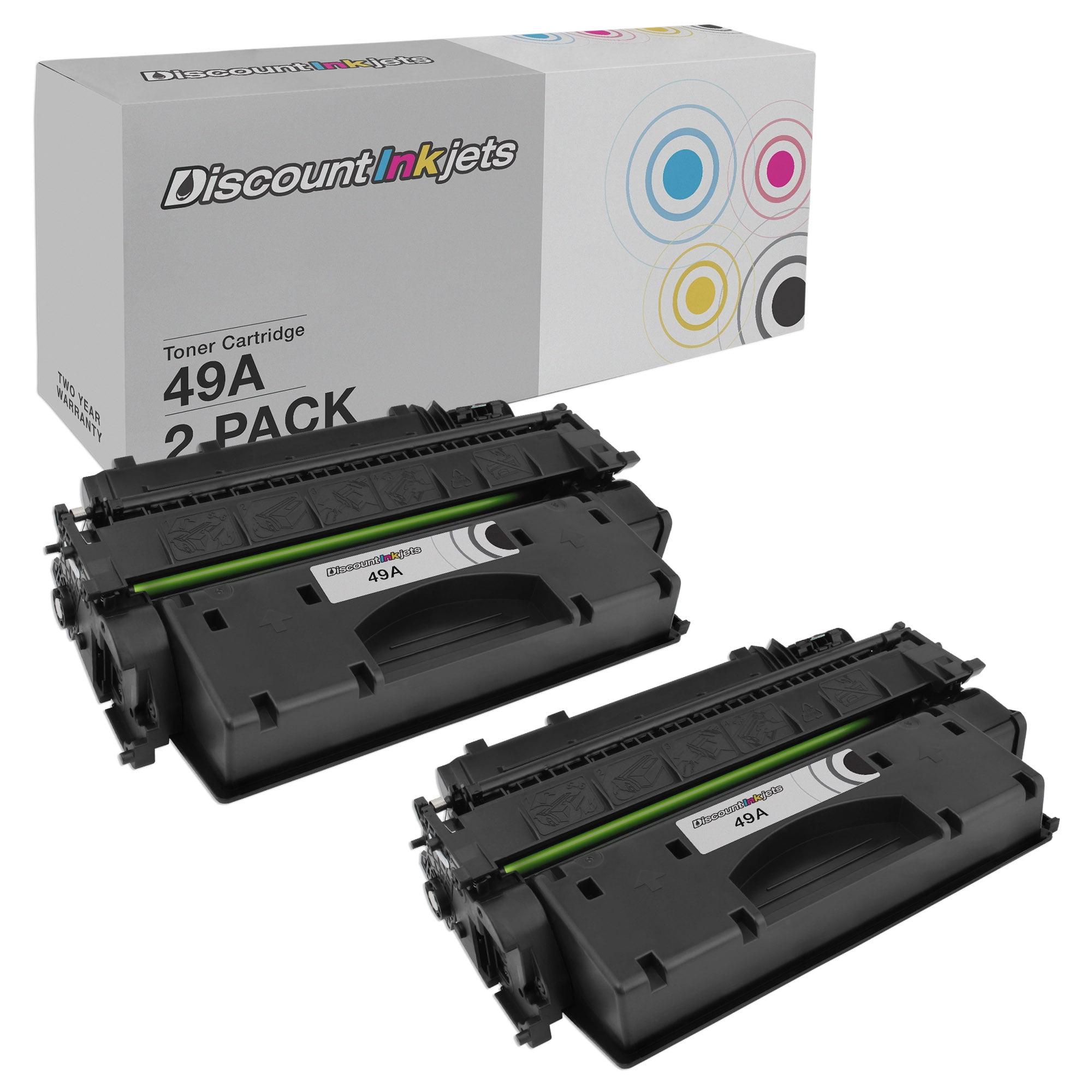 DI Compatible Toner Cartridge Replacements for HP 49A Q5949A (Black, 2pk) Compatible with HP LaserJet: 1320, 1320n, 1320nw, 1320t, 1320tn, 3390, 3392