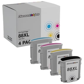 DI Ink Cartridge Replacements for HP 88XL 4pk HY Compatible Model: HP OfficeJet Pro: K5300, K5400, K5400dn, K5400dtn, K5400tn, K5456z, K550, K550dtn, K550dtwn, K8600, K8600dn, L7380, L7480, L7500