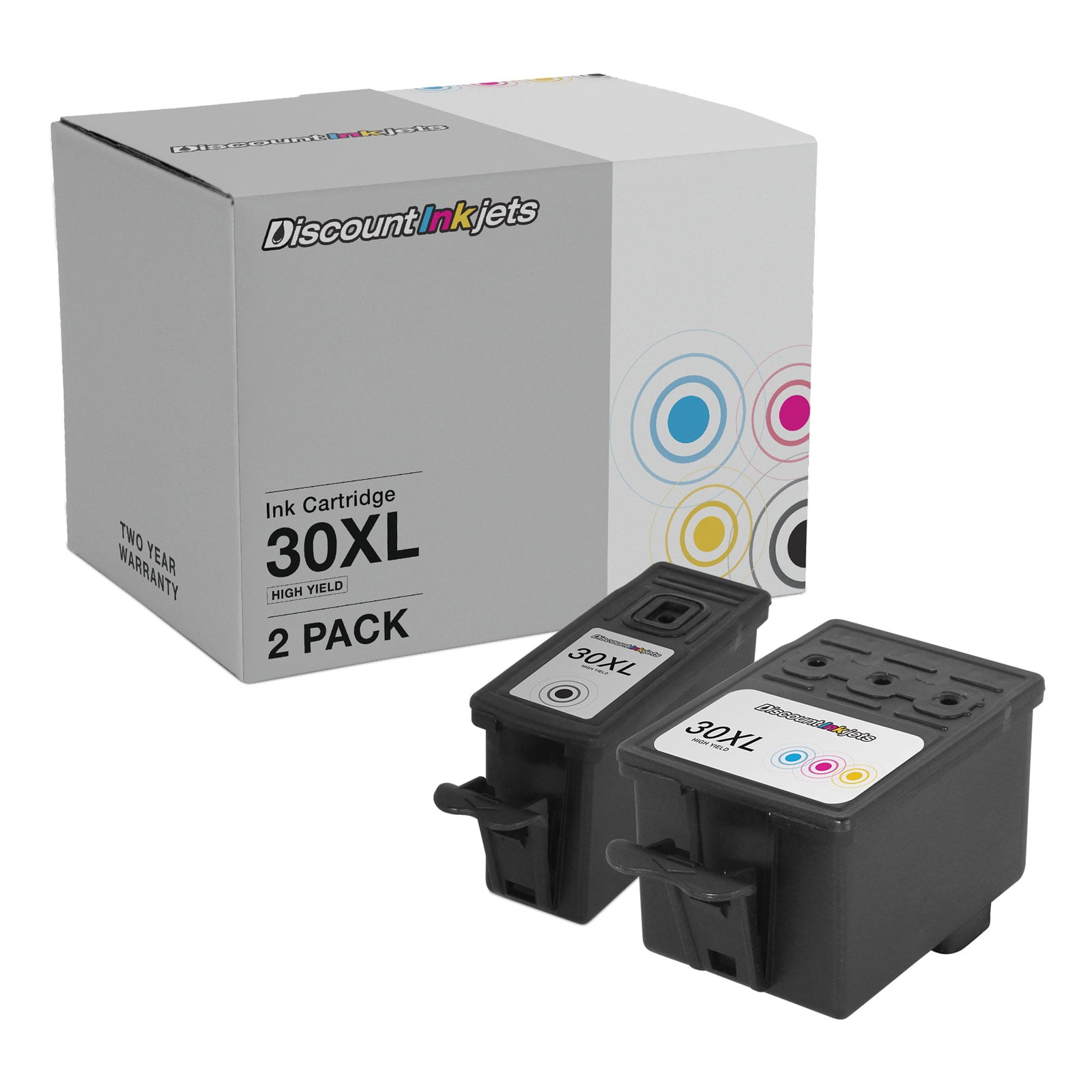 DI Ink Cartridges for Kodak 30XL 30 XL High Yield (1 Black 1 Color, 2 ...