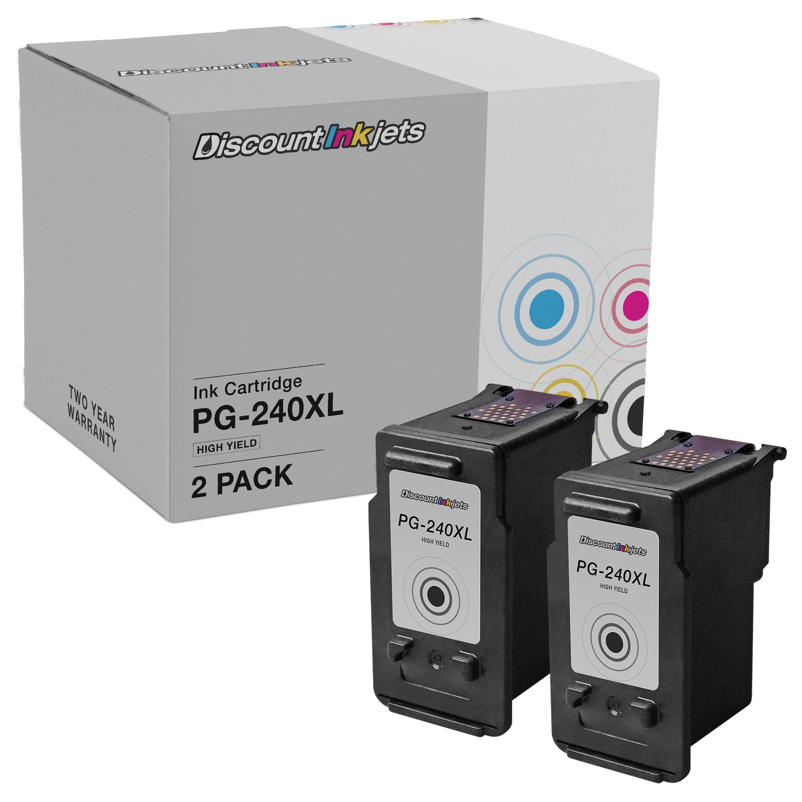 DI Ink Cartridges Replacement for Canon PG-210 2974B001 (Black, 2-Pack) Compatible with MG5720, MG5721, MG5722, MG6822, MG7700, MG7720, TS5020, TS6024