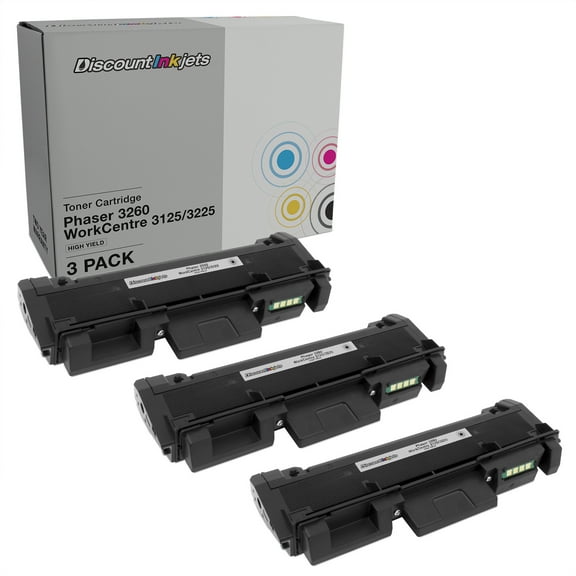 DI Ink Cartridges for Xerox Phaser 3260 & WorkCentre 3215 3pk HY Compatible Model: Xerox Phaser 3215, WorkCentre 3215