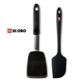 thumbnail image 1 of DI ORO Gold Premium 2-Piece Silicone Kitchen Spatula Set - Chef Series Standard Turner, Large Seamless Spatula (BLACK), 1 of 8