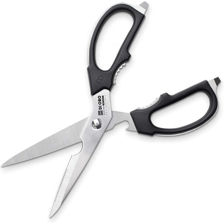 DI ORO Multi-Purpose High-Carbon Stainless Steel Kitchen Scissors -  Heavy-Duty Come-Apart Kitchen Shears for Poultry, Meat, Herb Cutting and  More - Dishwasher Safe and Easily Cleanable 