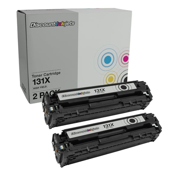 DI Replacement for HP 131X 131 Toner Cartridge CF210X HY (Black, 2-pack) Compatible with HP LaserJet: 200 Color M251n, 200 Color M276n, 200 M251nw, 200 M276nw, Pro 200 Color M251n