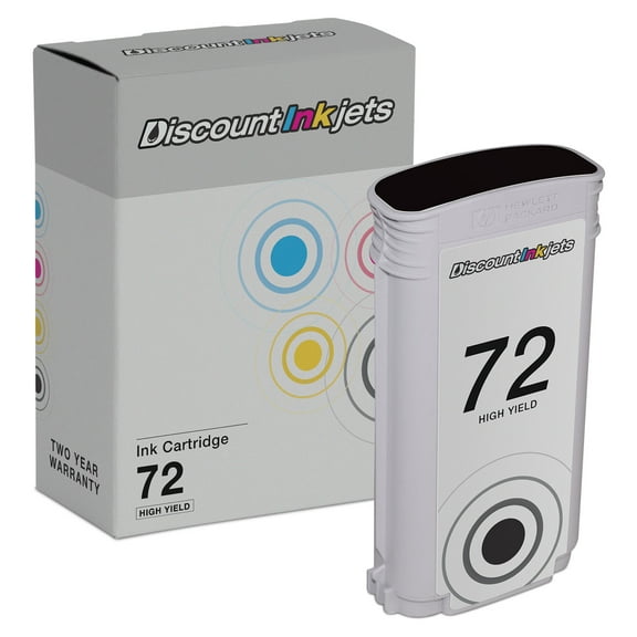 DI Replacement for HP 72 Ink Cartridge C9370A High Yield (Photo Black) Compatible with HP DesignJet: T1100, T1120, T1200, T610, T620, T770, SD Pro MFP, T1100ps, T1120 SD-MFP, T1120ps, T1200ps