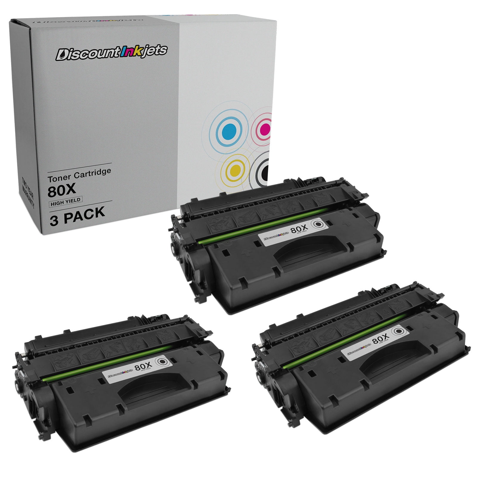 Lot De 3 Toners Compatibles CF280A/CF280X Pour HP Laserjet Pro 400 M401 - Marque Visiodirect - Neuf, Garantie 1 An
