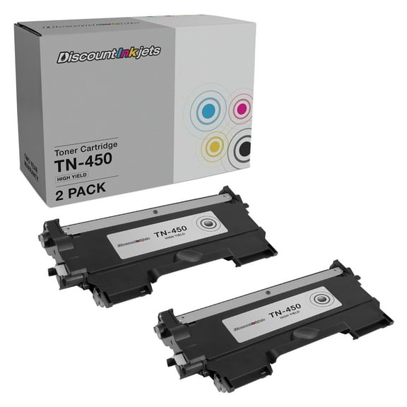 DI Toner Cartridge for Brother TN450 TN450 (B, 2pk) DCP-7060D 7065DN 2130 Compatible with Brother: DCP-7060D, DCP-7065DN, HL-2130, HL-2132, HL-2220, HL-2230