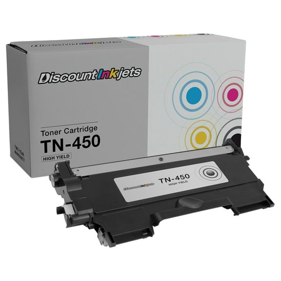 DI Toner Cartridge Replacement for Brother TN450 (Black, 1-Pack) DCP-7060D Compatible with: DCP-7060D, DCP-7065DN HL-2130, HL-2132, HL-2230, HL-2240, HL-2242D