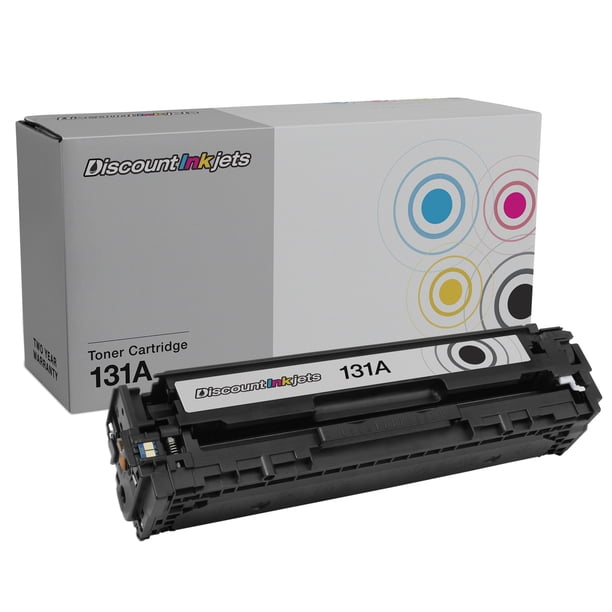 2-Pack Compatible Toner For HP 131A CF210A - Replacement For LaserJet Pro 200 Color Printers