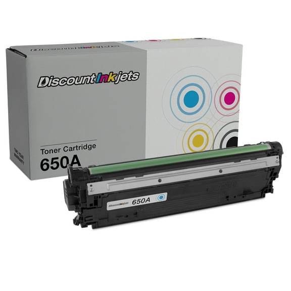 DI Toner Cartridge Replacement for HP 650A CE271A (Cyan) Compatible with HP Color LaserJet Color LaserJet Enterprise Enterprise LaserJet Enterprise: CP5525, CP5525dn, CP5525n, CP5525xh, M750dn, M750n