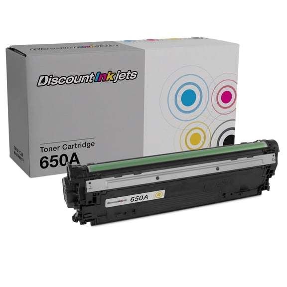 DI Toner Cartridge Replacement for HP 650A CE272A (Yellow) Compatible with HP Color LaserJet Color LaserJet Enterprise Enterprise LaserJet Enterprise: CP5525, CP5525dn, CP5525n, CP5525xh, M750dn