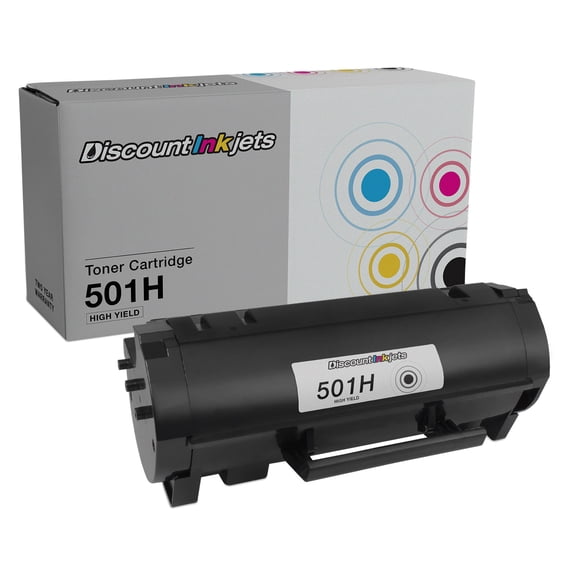DI Toner Cartridge Replacement for Lexmark 501H 50F1H00 High Yield (Black) Compatible with Lexmark MS Series: MS310d, MS310dn, MS312dn, MS315dn, MS410d, MS410dn, MS415dn, MS510dn, MS610de