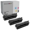 thumbnail image 1 of DI Toner Cartridge Replacement for 104 0263B001AA (Black, 3-Pack) Compatible with FaxPhone L120, L90, L140 imgaeCLASS MF4150, MF4270, MF4350d, MF4690, 1 of 4