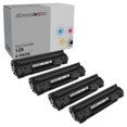 thumbnail image 1 of DI Toner Cartridge Replacement for Canon 128 3500B001AA (Black, 4-Pack) Compatible with FaxPhone: L100 & L190 imageCLASS: D530, D550, MF4412, MF4420n, 1 of 4