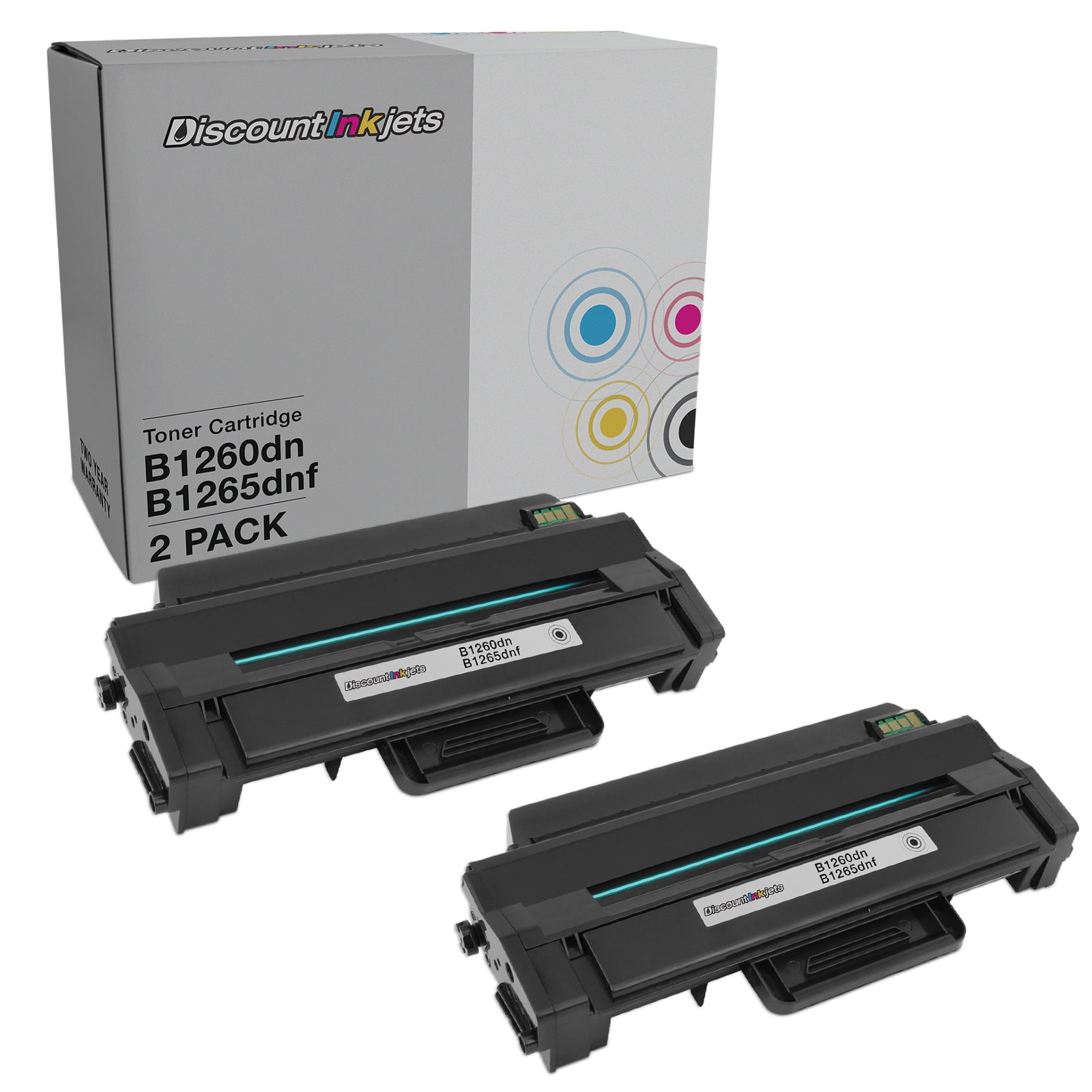 DI Toner Cartridge Replacement for Dell 331-7328 HY (Black) Compatible with Laser: B1265dfw Multi-Function: B1260dn, B1260dnf, B1265dnf