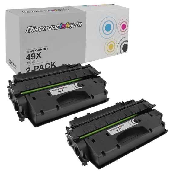 DI Toner Cartridge Replacement for HP 49X Q5949X High Yield (Black, 2pk) Compatible with HP LaserJet: 1320, 1320n, 1320nw, 1320t, 1320tn, 3390, 3392