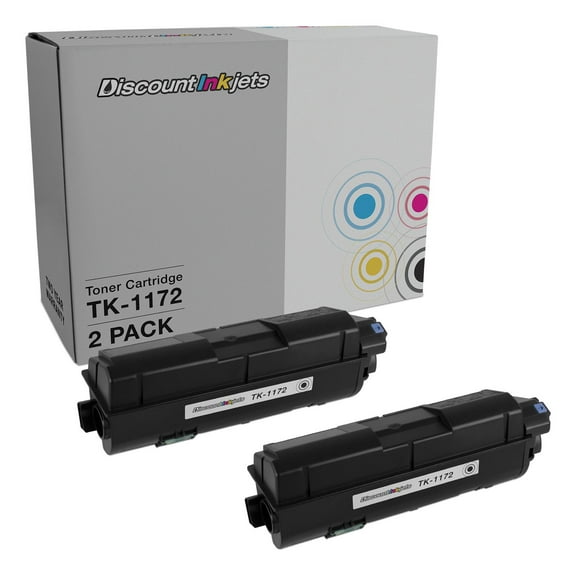 DI Toner Cartridge Replacement for Kyocera TK-1172 1T02S50US0 (Black, 2-Pack) Compatible with Kyocera M2040dn, M2540d, M2540dw & M2640idw