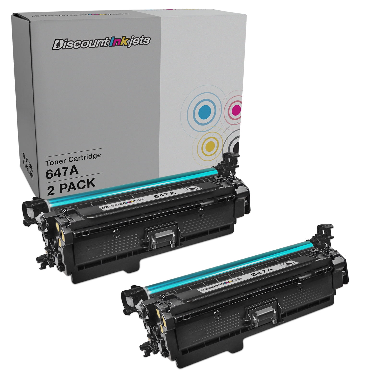 DI Toner Cartridge Replacements for HP 647A CE260A (Black, 2-Pack) Compatible with HP LaserJet Enterprise Color LaserJet: CP4025dn, CP4025n Color LaserJet Enterprise: CP4025dn, CP4025n, CP4525dn