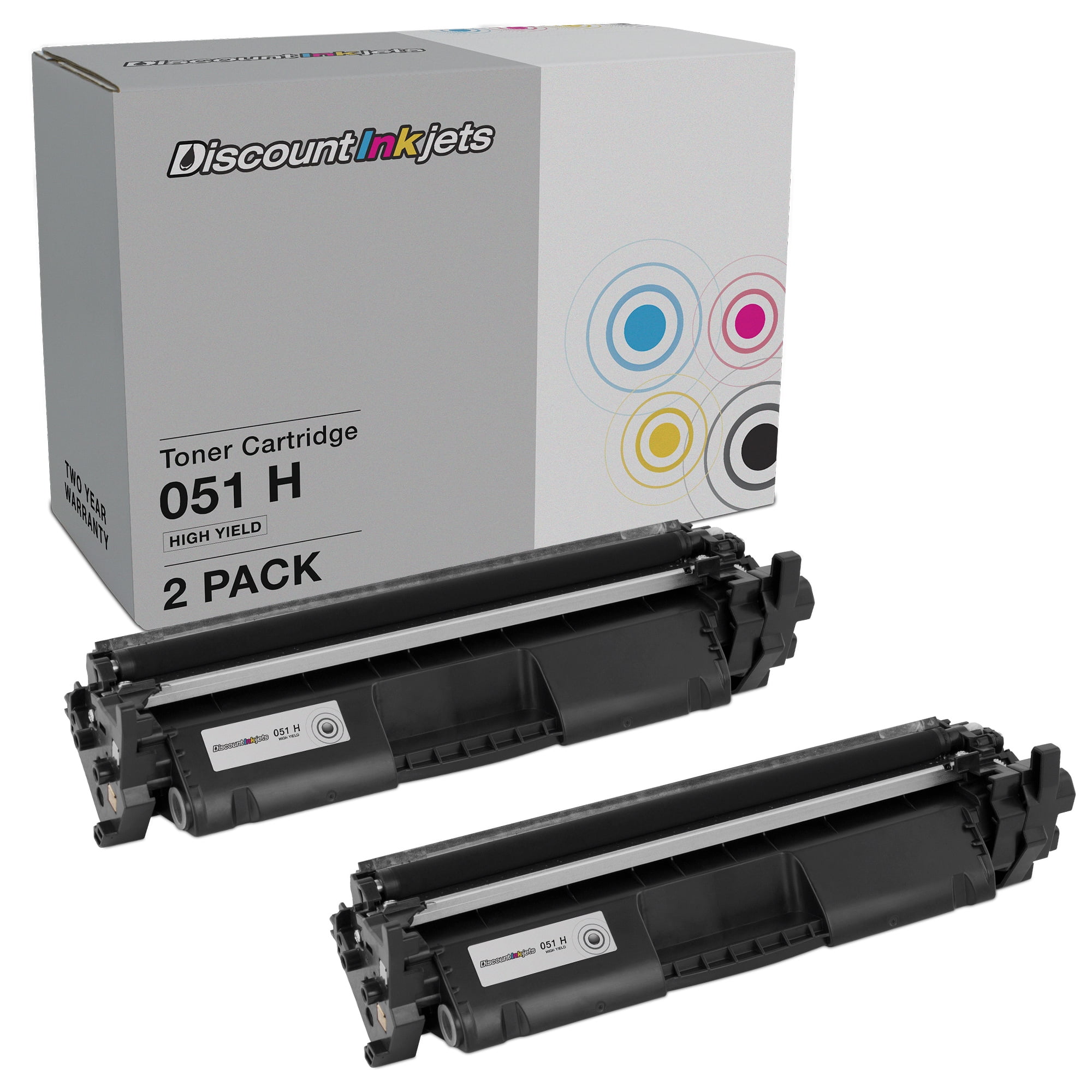 DI Toner Cartridge Replacements for Canon 051H (Black, 2-Pack) Compatible with Canon imageCLASS LBP162dw, MF264dw, MF267dw, MF269dw