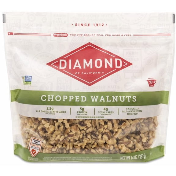 Diamond of California Chopped Walnuts, 14 oz