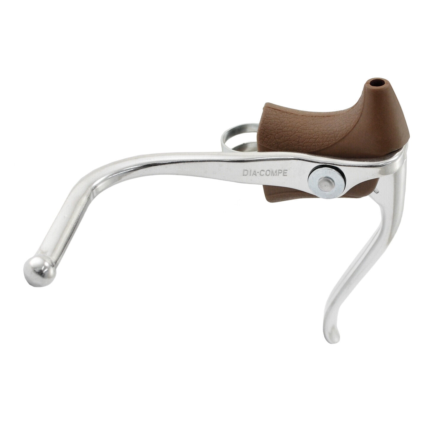 Dia-COMPE TECH-77W Double Cable Pull Left Hand Brake Lever - DP2847-L Black/Silver