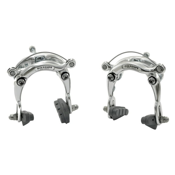 DIA-COMPE DC750 Center Pull Caliper Brake Set (Front+Rear) , Silver #DP2502