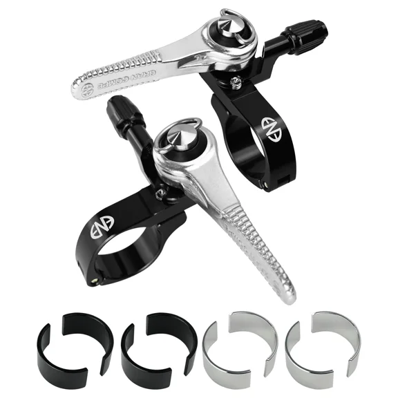 DIA-COMPE ENE CICLO Thumb Shifter Set  2/3x Front & 8/9/10-Speed Rear,Black, DP3174-B