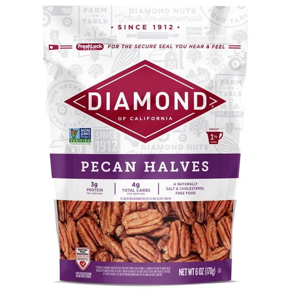 Diamond of California Pecan Halves, 6 oz