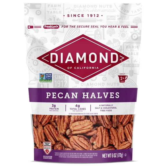 Diamond of California Pecan Halves, 6 oz