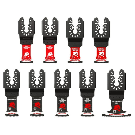 DIABLO  9-piece Universal Fit General Purpose Oscillating Blade Set